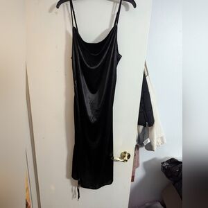 Slip black dress